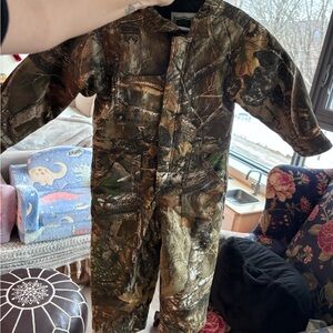 Camouflage Kids Insulated Camo Snowsuit Coveralls